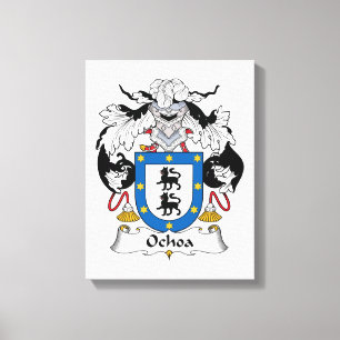 Impressão Em Tela Ochoa Family Crest
