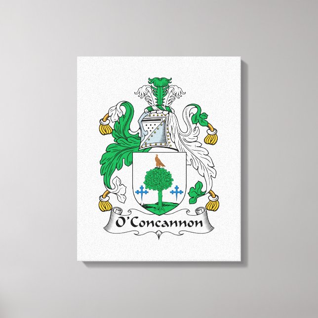 Impressão Em Tela O'Concannon Family Crest (Frente)