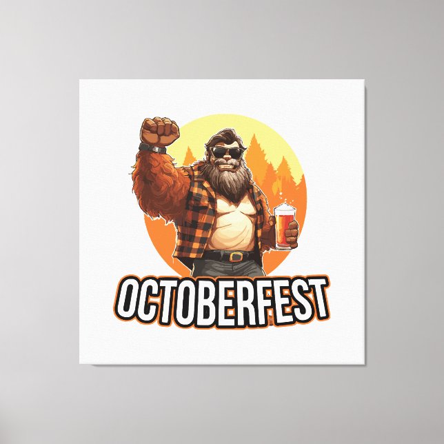 Impressão Em Tela Octoberfest Pé Grande  (Frente)