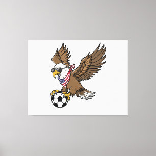 Impressão Em Tela Óculos de sol águia de futebol EUA Legal Vintage P