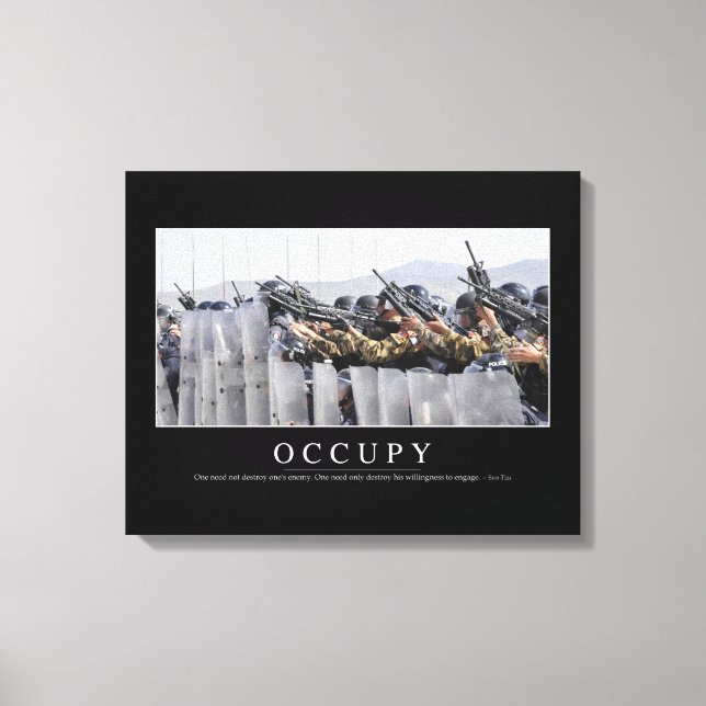 Impressão Em Tela Ocupação: Cotação Inspiracional (Frente)