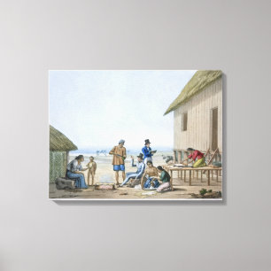 Impressão Em Tela Ocupações domésticas, Agagna, Guam, Filipinas, 