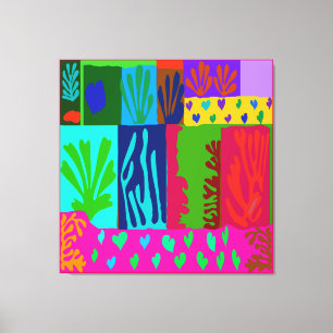 Impressão Em Tela Ode à Colagem de Matisse