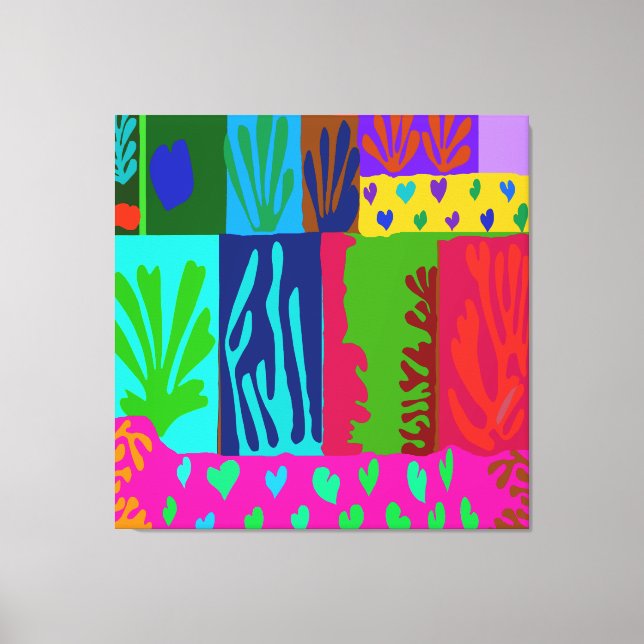 Impressão Em Tela Ode ao Matisse Colagem (Frente)