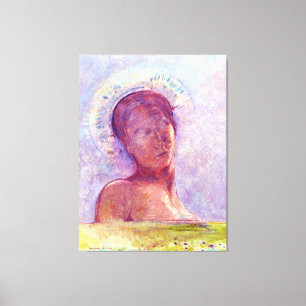 Impressão Em Tela Odilon Redon, olhos fechados 1889