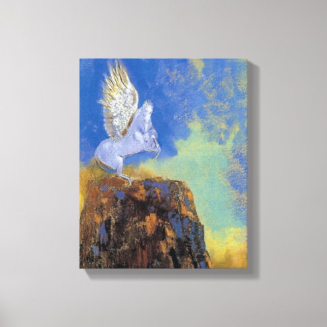 Impressão Em Tela Odilon Redon Pegasus - Mitologia Grega Simbolismo (Frente)