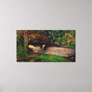 Impressão Em Tela Ofelia de John Everett Millais (1851)
