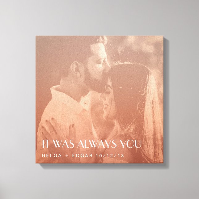 Impressão Em Tela Oferta de Foto Personalizada de Sobreposição de Co (Frente)