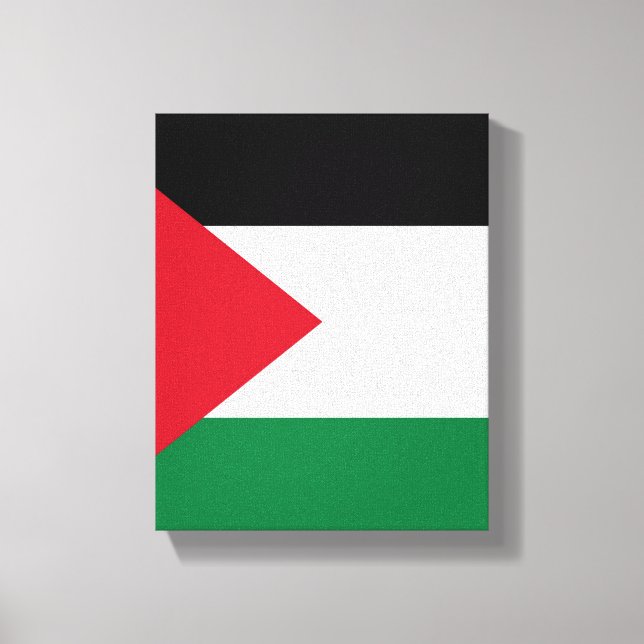 Impressão Em Tela oficialmente pavilhão do Estado da Palestina (Frente)