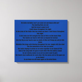 Impressão Em Tela Oh Sailor