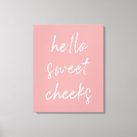 Olá, Doce Cheek Engraçado Banheiro Dusty Rosa Bath