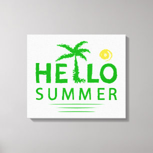 Impressão Em Tela Olá Summer