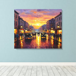 Impressão Em Tela Old Boulevard