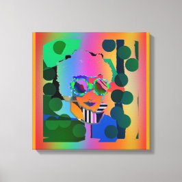 Impressão Em Tela Olhando Através Das Lentes Refletidas