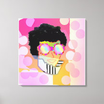 Olhando Através de Óculos Refletindo Corações