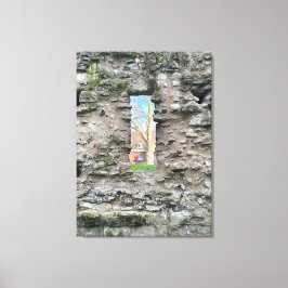 Impressão Em Tela Olhando através de um muro romano