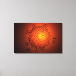 Impressão Em Tela Olhar ampliado em um óvulo