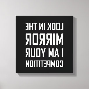 Impressão Em Tela Olhe Espelho Seu Concurso Invertido Engraçado