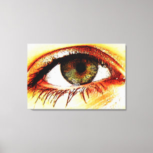 Impressão Em Tela Olho 36x24 (90x60cm) waccn