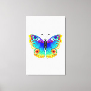 Impressão Em Tela Olho Peacock da Borboleta Arco-Íris