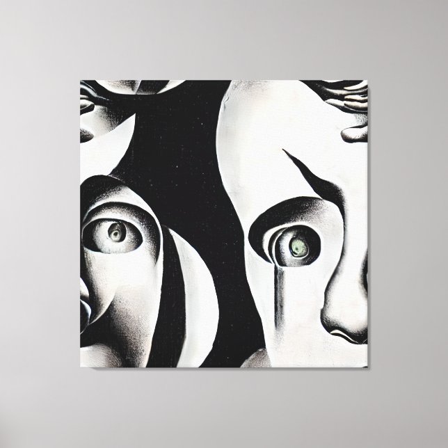 Impressão Em Tela Olhos da Ilusão (Frente)