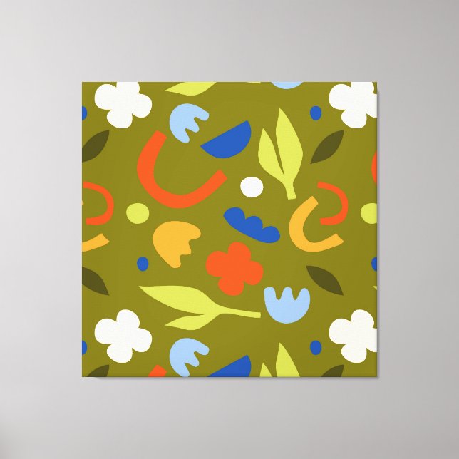 Impressão Em Tela Olive Meadow (Frente)