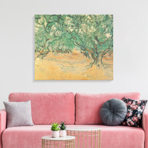 Impressão Em Tela Oliveiral de Van Gogh - Arte da Natureza em Verde