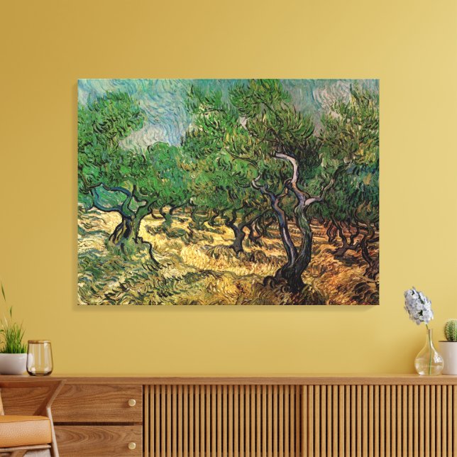 Impressão Em Tela Oliveiral por Vincent van Gogh (Insitu(Sala de estar))