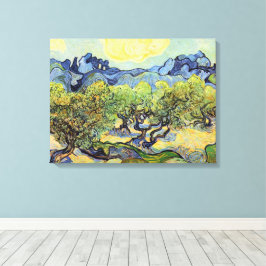 Impressão Em Tela Oliveiras com Alpilles por Vincent van Gogh