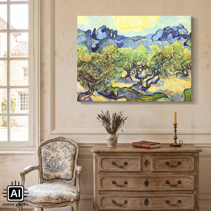 Impressão Em Tela Oliveiras com Alpilles por Vincent van Gogh