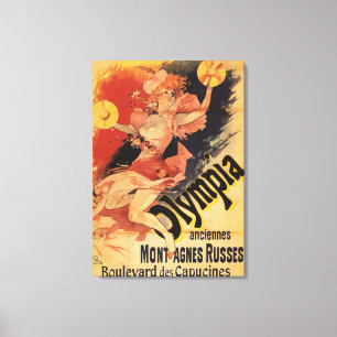 Impressão Em Tela Olympia Nightclub Girl Crashing Cymbals