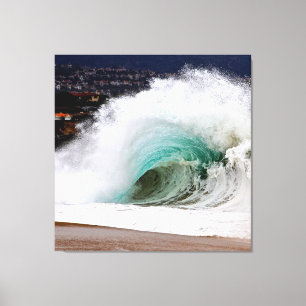Impressão Em Tela Onda de Cata-Vento de Newport Beach (Tela 101cm x