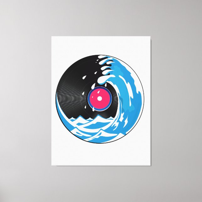 Impressão Em Tela Onda de Vinil (Frente)