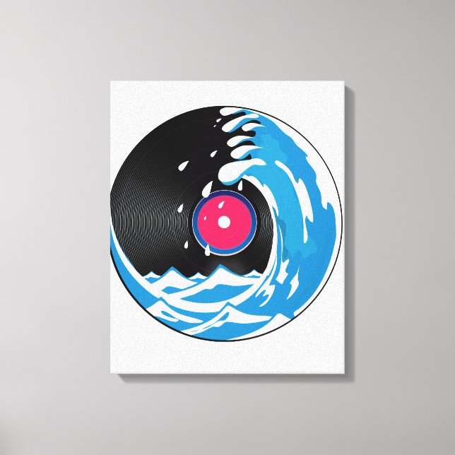 Impressão Em Tela Onda de Vinil (Frente)