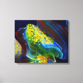 Impressão Em Tela Onda estelar (pintura acrílica)
