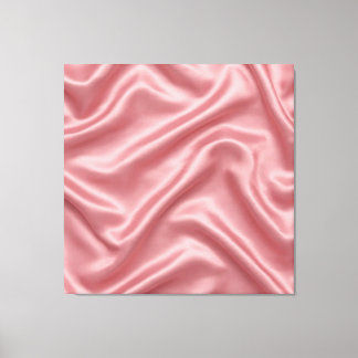 Impressão em Tela Ondas de Cetim Rosa - Seda Rosa