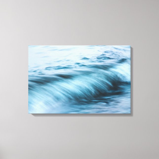 Impressão Em Tela Ondas de exposição longa (Frente)