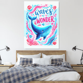 Impressão Em Tela Ondas de Maravilha
