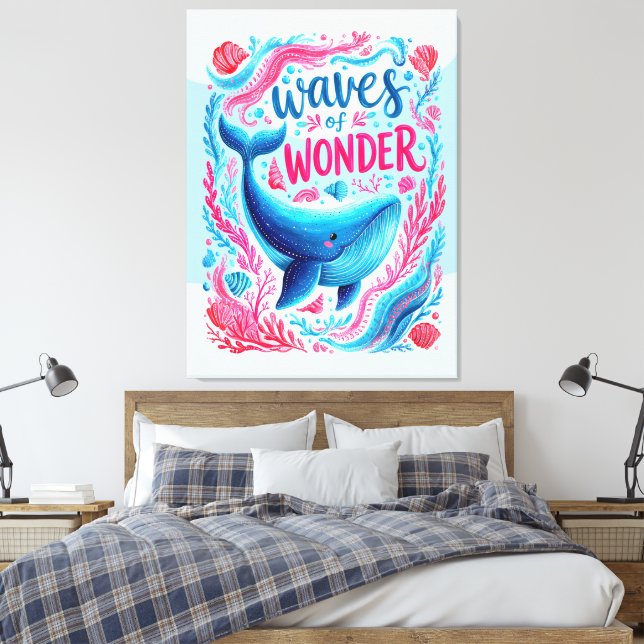 Impressão Em Tela Ondas de Maravilha (Insitu(Quarto))