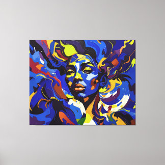 Impressão Em Tela Ondas de Si Próprio