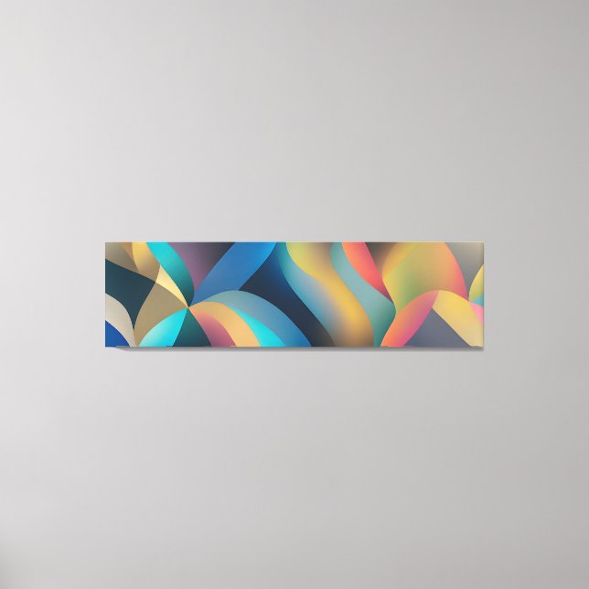 Impressão Em Tela Ondas e ventos abstrato 29 (Frente)