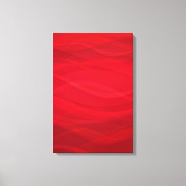 Impressão Em Tela Ondas escarlates abstratas tríptico gráfico em tel