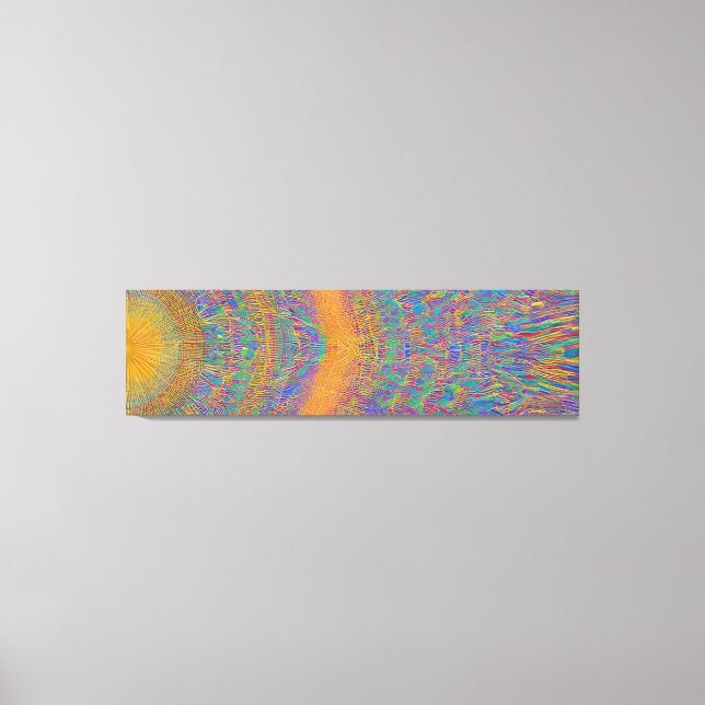 Impressão Em Tela Ondas Fracionadas de Capa de abstrato 27 (Frente)