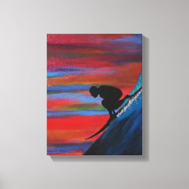 Impressão Em Tela Ondas grandes (Frente)