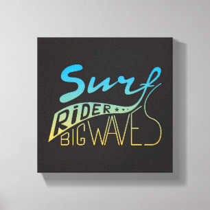 Impressão Em Tela Ondas grandes do cavaleiro do surf