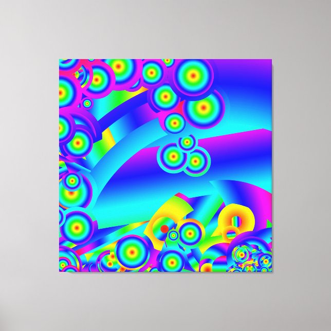 Impressão Em Tela Ondas oceânicas abstratas (Frente)
