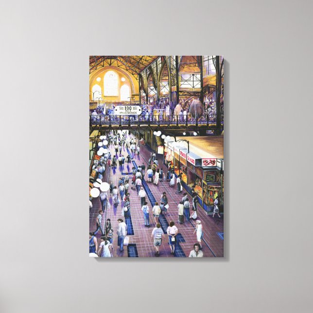 Impressão Em Tela Onde está o Armário de Água das Mulheres? Budapest (Frente)