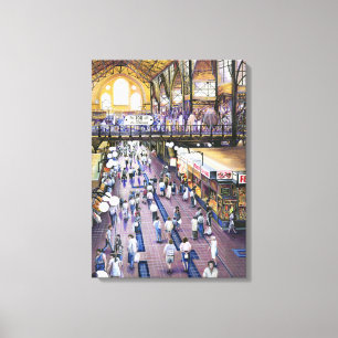 Impressão Em Tela Onde está o guarda-chuva feminino?Budapeste