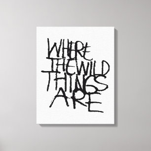 Impressão Em Tela Onde Vivem os Monstros   Manuscrito