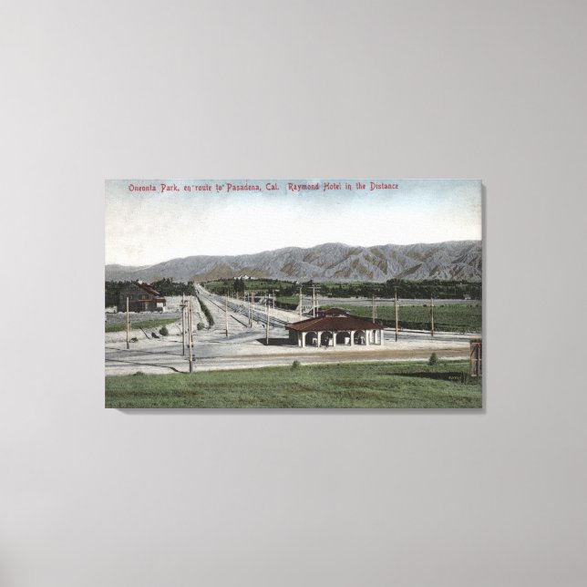 Impressão Em Tela Oneonta Park & Raymond Hotel (Frente)